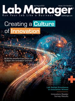 Lab Manager July/August 2022 Cover Image Title Creating a Culture of Innovation